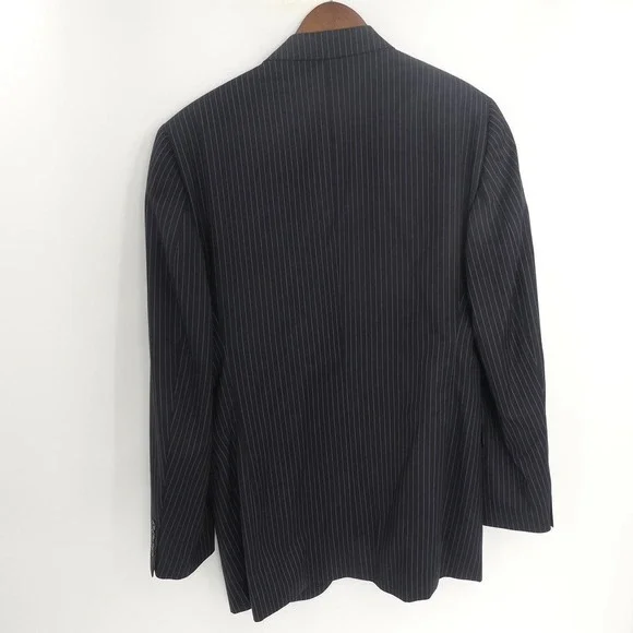 Jack Victor 2-Piece Wool Suit Dark Blue Stripe‎ 41L 35x31